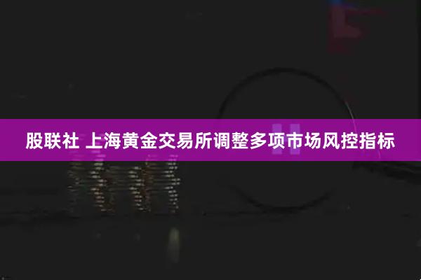 股联社 上海黄金交易所调整多项市场风控指标